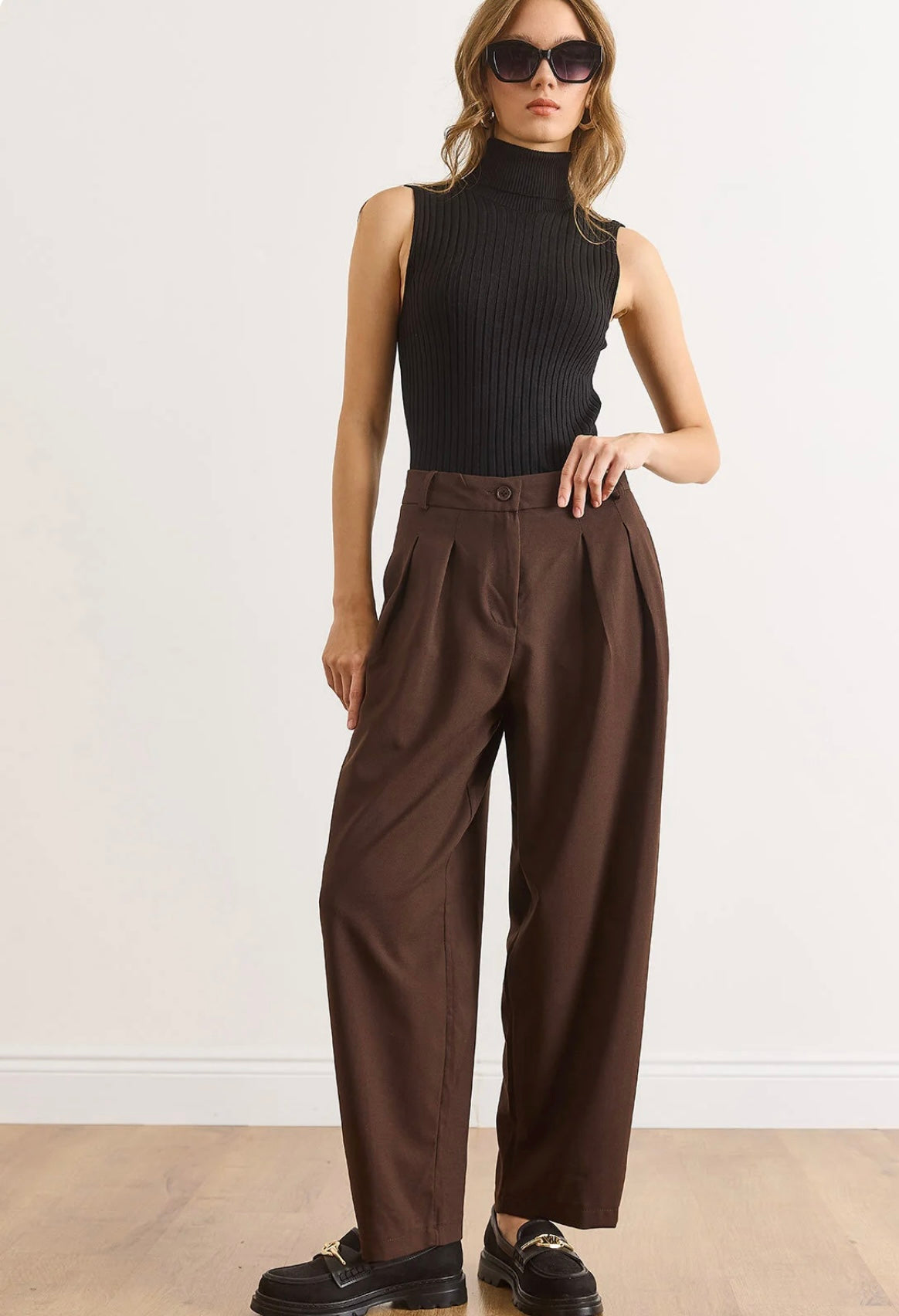 RUE παντελόνι με πιέτες