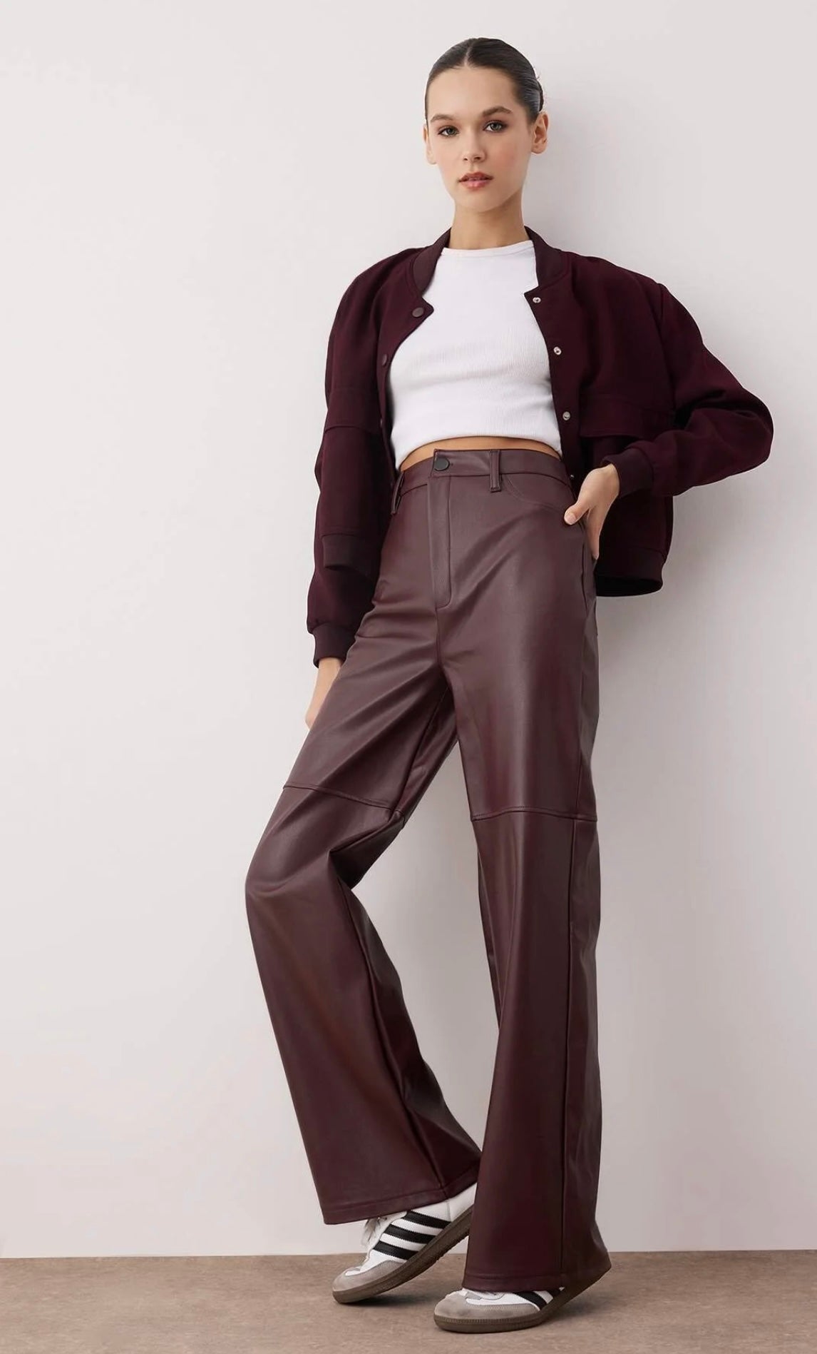 ORION παντελόνι δερμάτινο