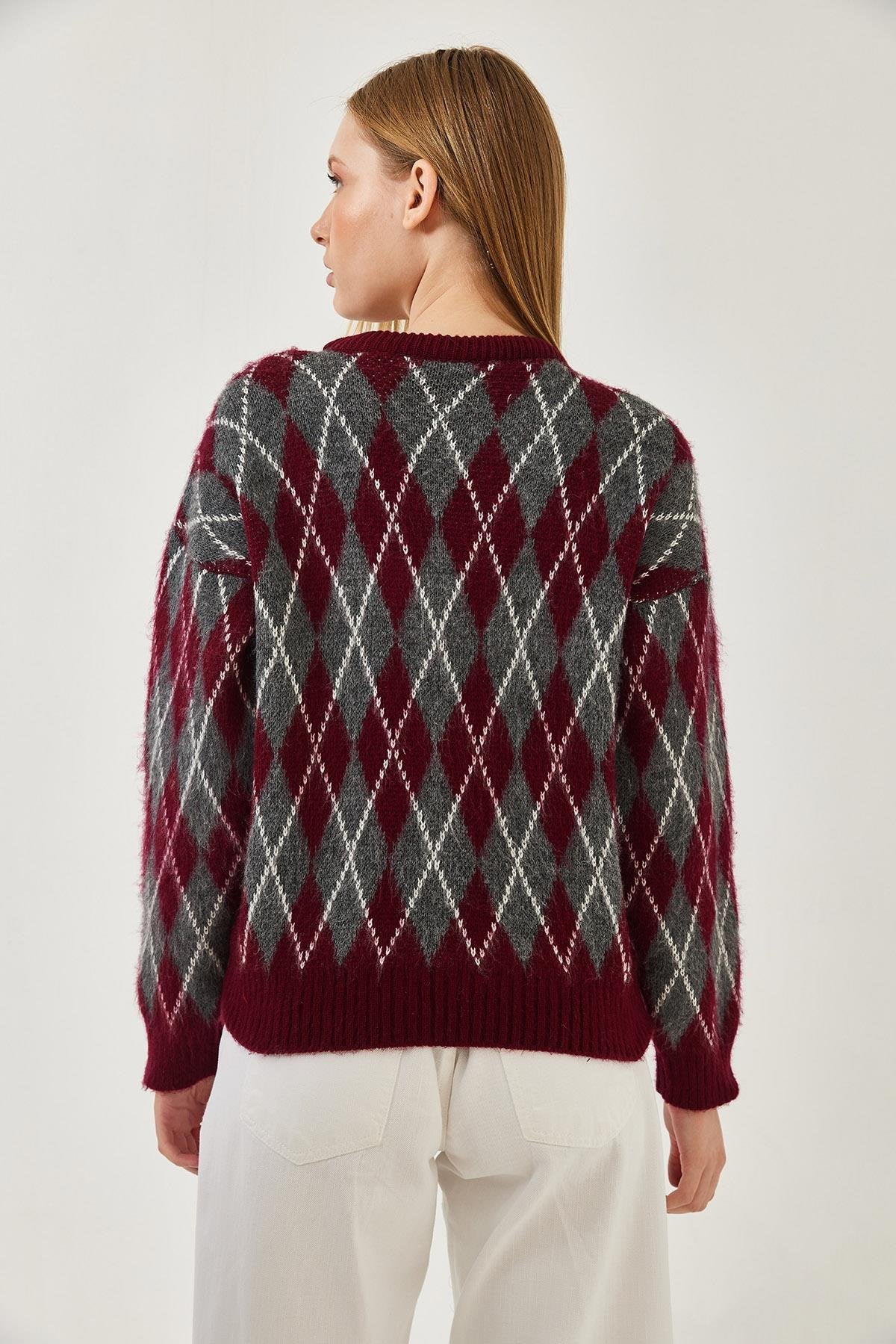 ANDRE πουλόβερ με ρόμβους