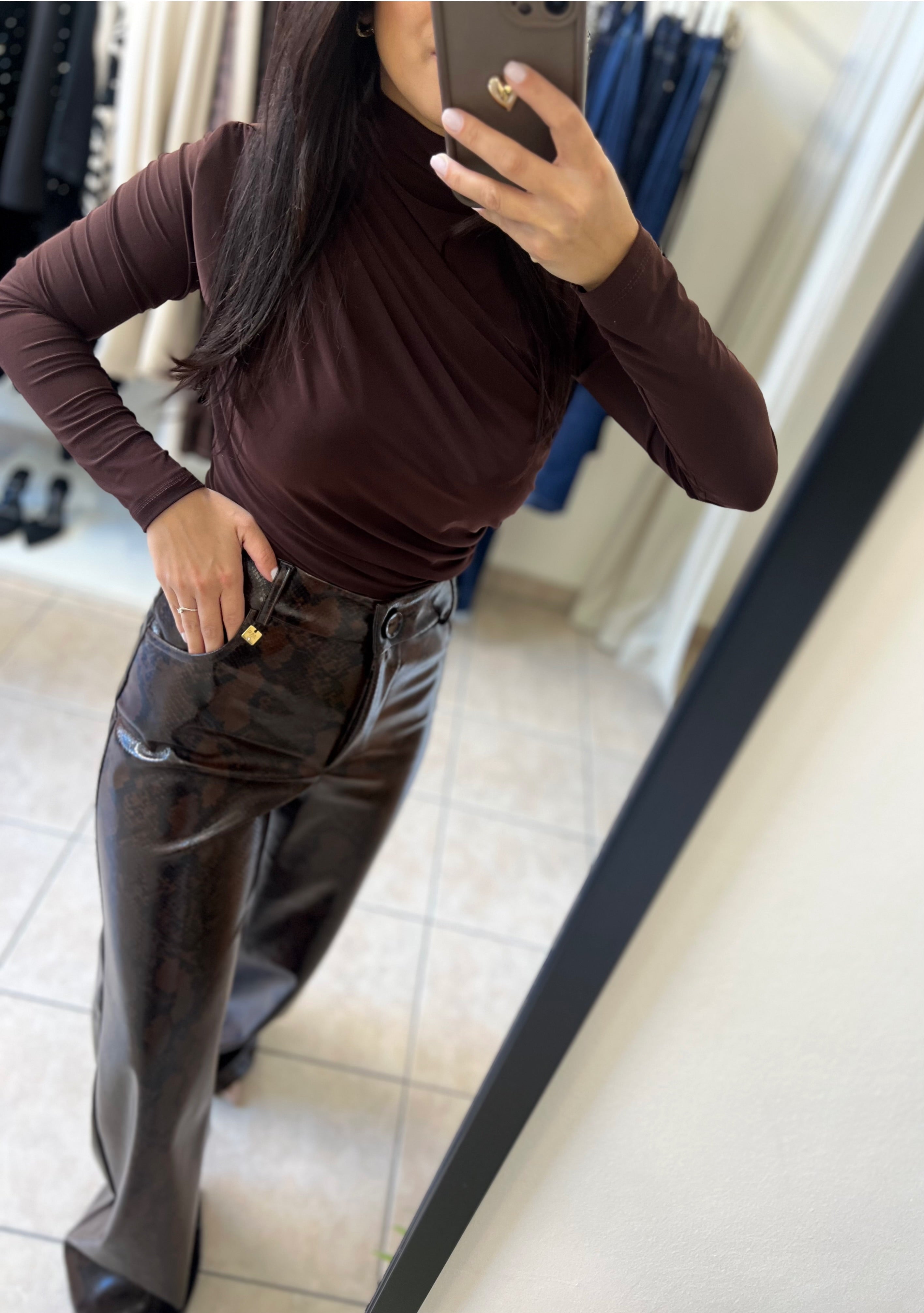 ANSRA παντελόνι βινύλ