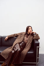 Φόρτωση εικόνας στο εργαλείο προβολής Συλλογής, VELDOR παλτό μπουκλέ με ζώνη
