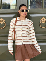 Φόρτωση εικόνας στο εργαλείο προβολής Συλλογής, LINDEN ζακέτα ριγέ
