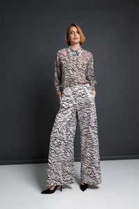 ZABELLE παντελόνι animal print