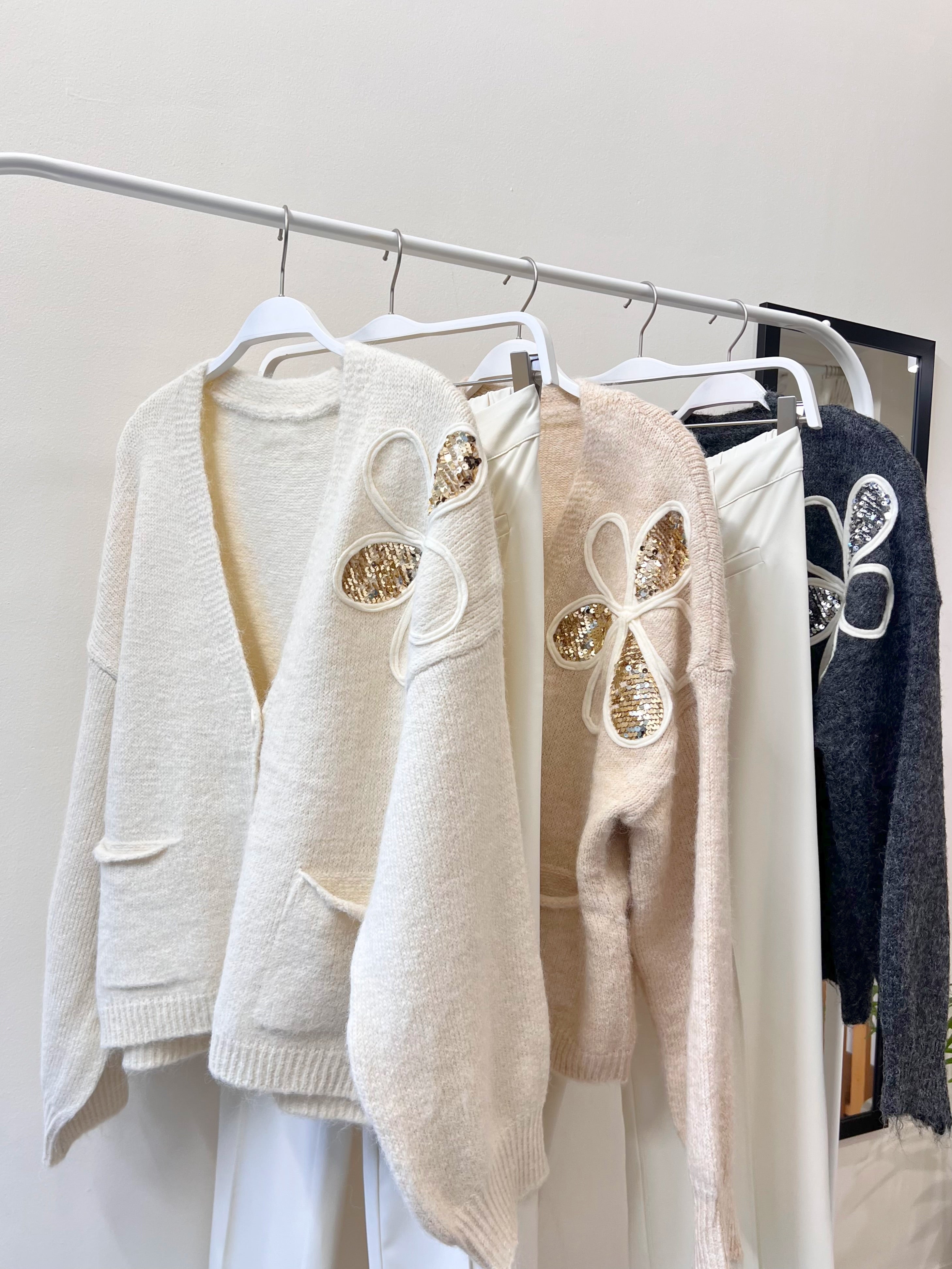 NOVIA ζακέτα με παγιέτες