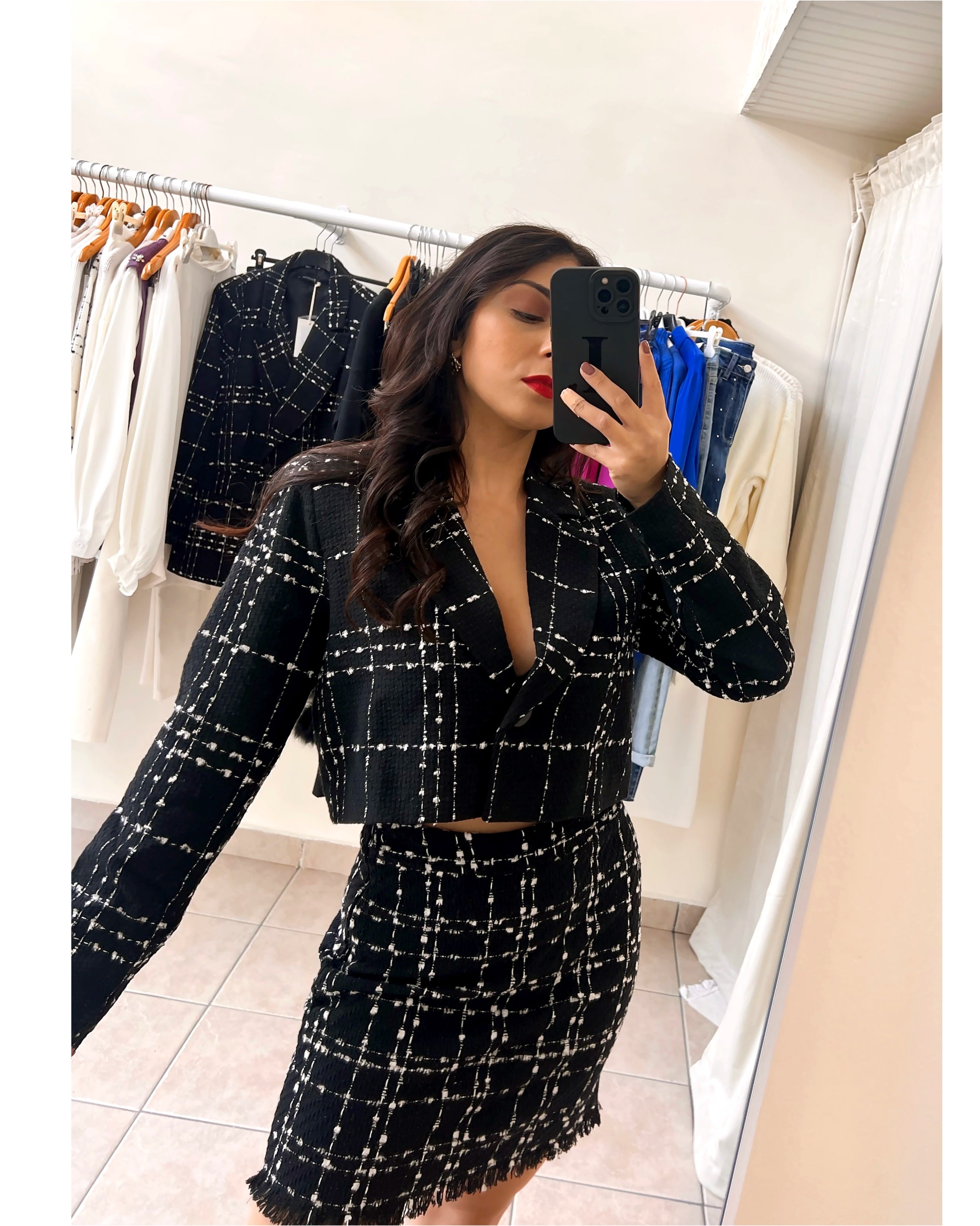 RYSA σακάκι tweed cropped
