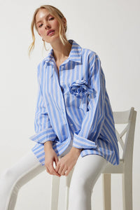 STACIE πουκάμισο oversized ριγέ