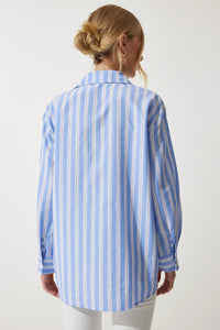 STACIE πουκάμισο oversized ριγέ