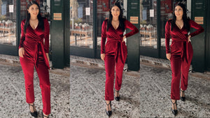 ODELIA ολόσωμη φόρμα velvet