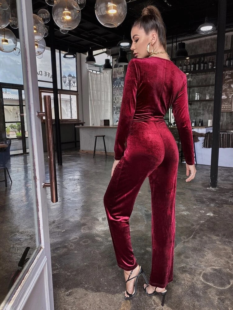 ODELIA ολόσωμη φόρμα velvet