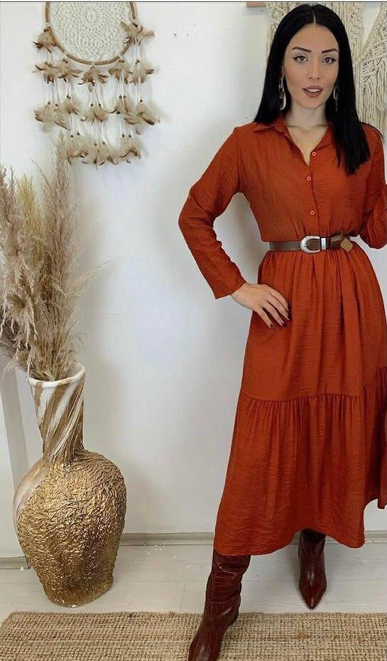 LOREL DRESS φόρεμα closs με κουμπιά