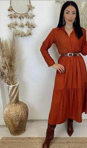 LOREL DRESS φόρεμα closs με κουμπιά